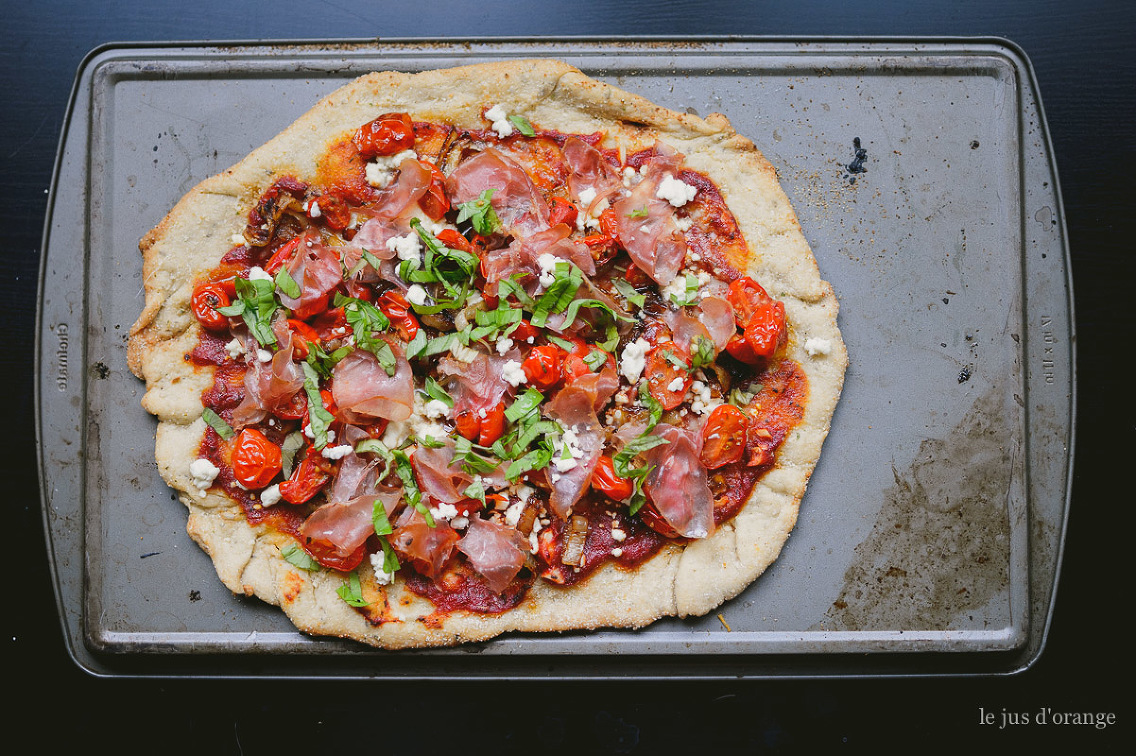 Cherry Tomato Prosciutto Pizza - CPA: Certified Pastry Aficionado