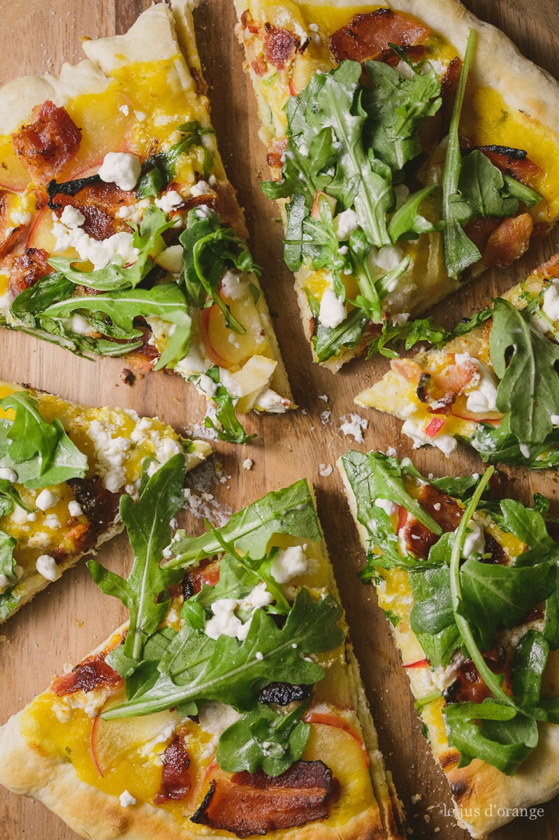 Butternut Squash Sage Pizza with Apples, Bacon, and Arugula » Betty L