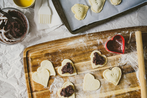 red bean paste pie
