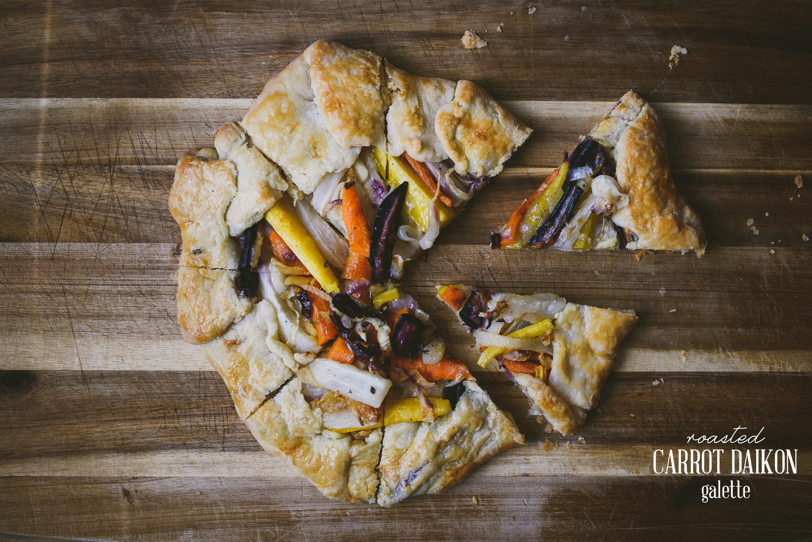 Roasted Carrot Daikon Galette