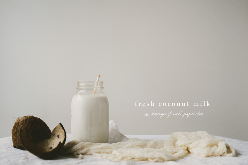 coconut milk  | le jus d