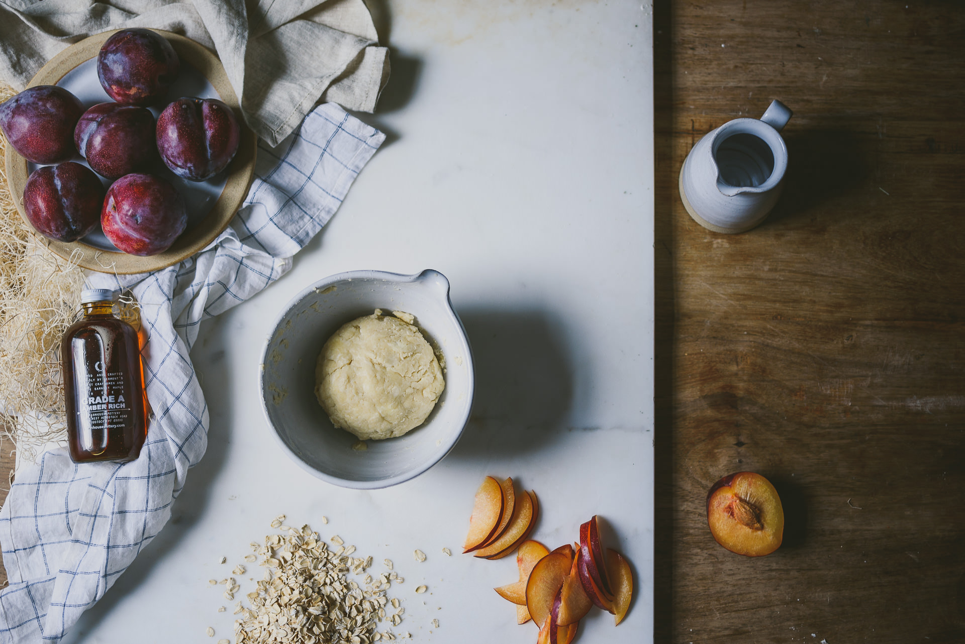 Oat-Crusted Maple Plum Galette | le jus d'orange