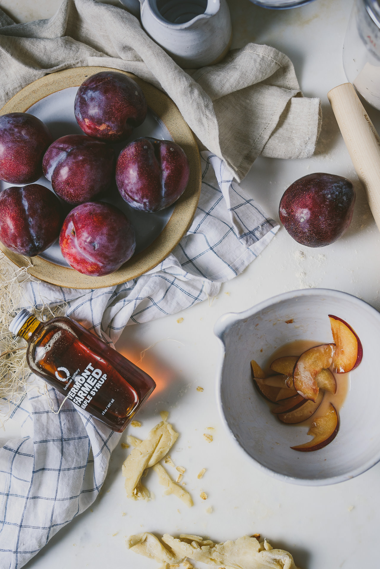 Oat-Crusted Maple Plum Galette | le jus d'orange