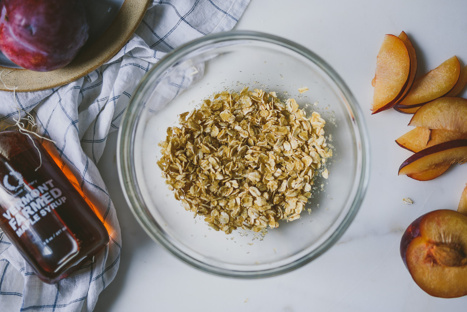 Oat-Crusted Maple Plum Galette | le jus d'orange