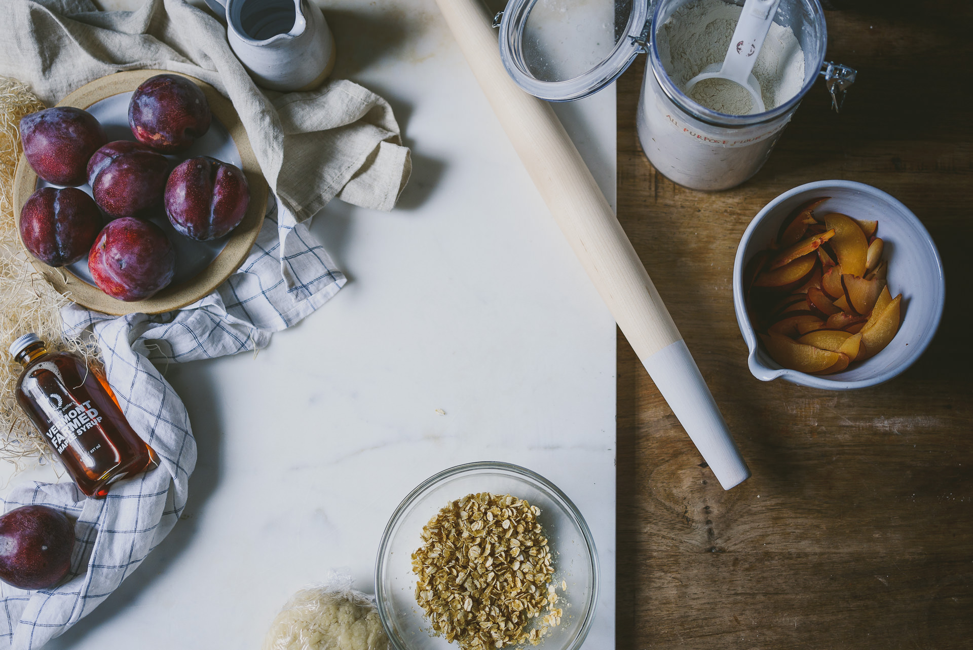 Oat-Crusted Maple Plum Galette | le jus d'orange