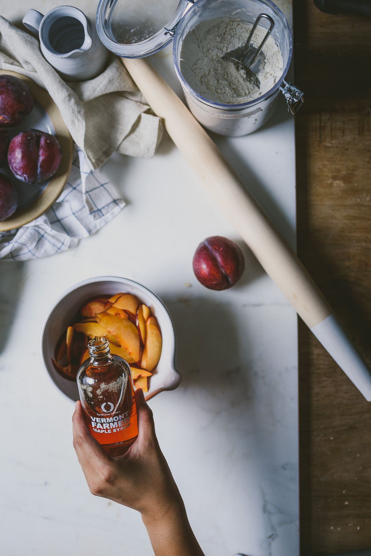 Oat-Crusted Maple Plum Galette | le jus d'orange