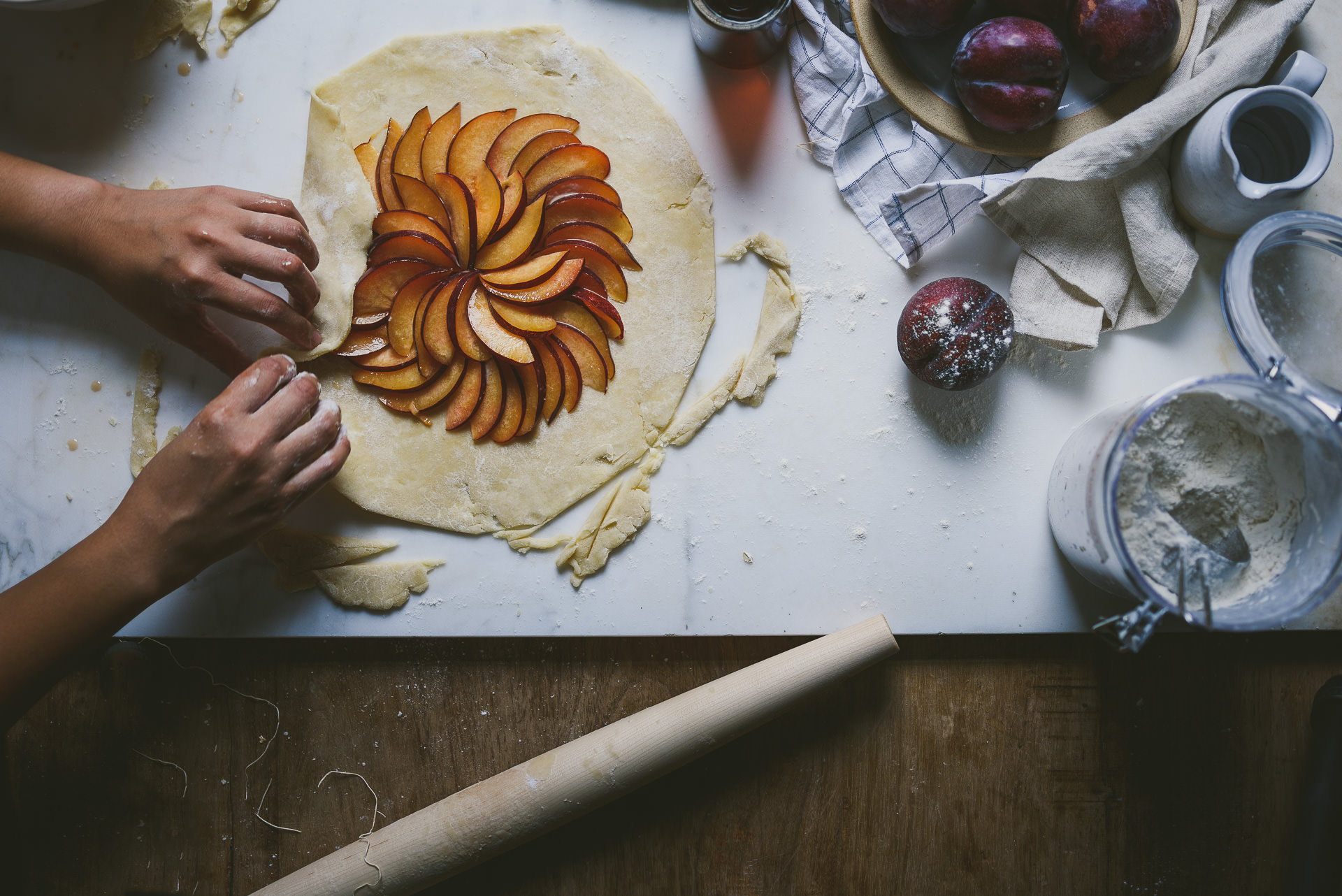 Oat-Crusted Maple Plum Galette | le jus d'orange