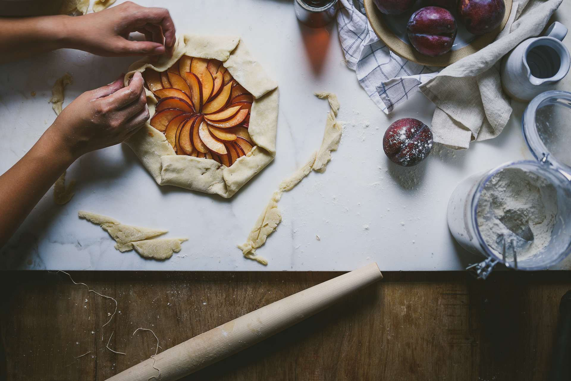 Oat-Crusted Maple Plum Galette | le jus d'orange