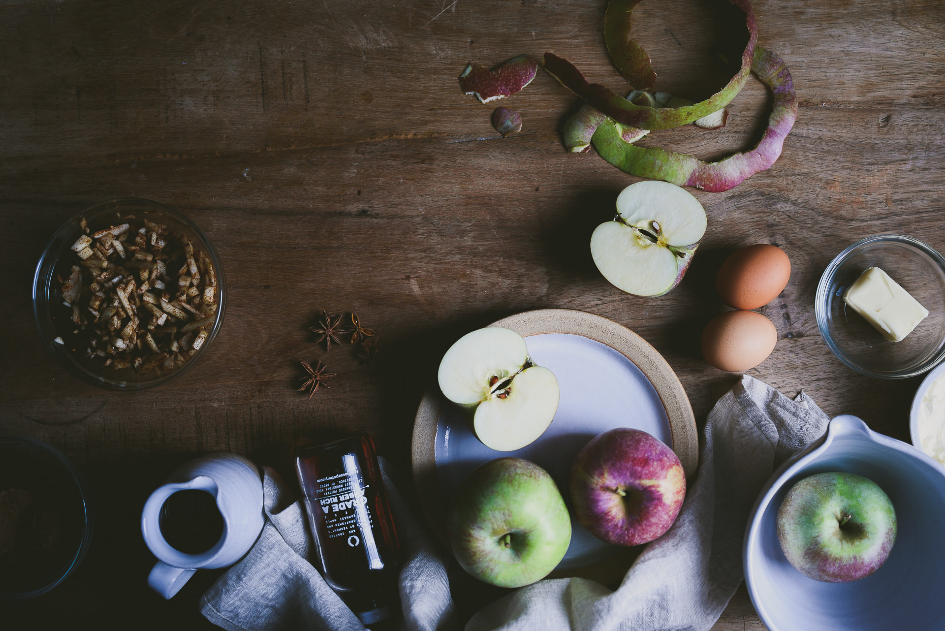 anise apple japanese-stye pancakes | le jus d'orange