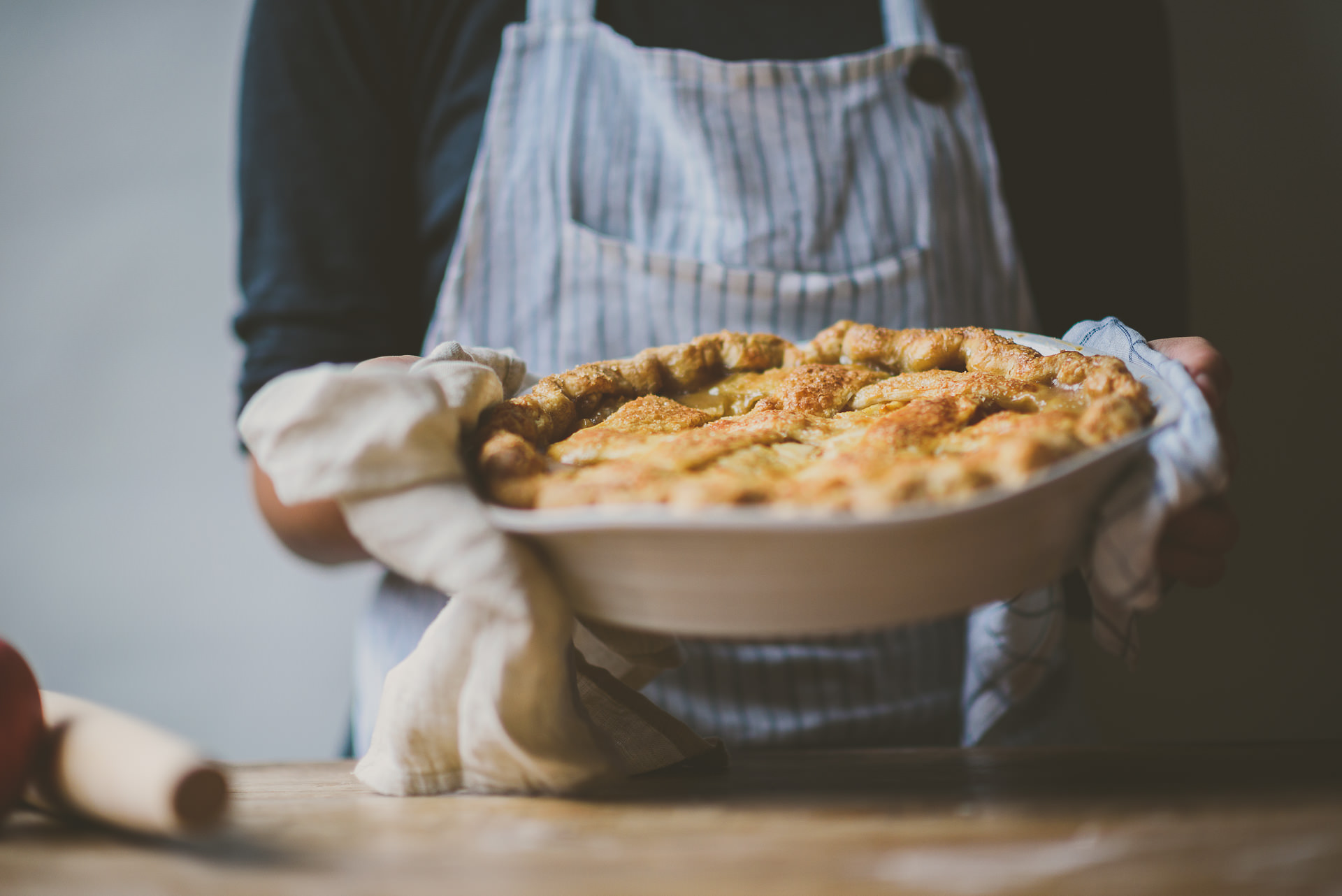 White Miso Apple Pie | bettysliu.com