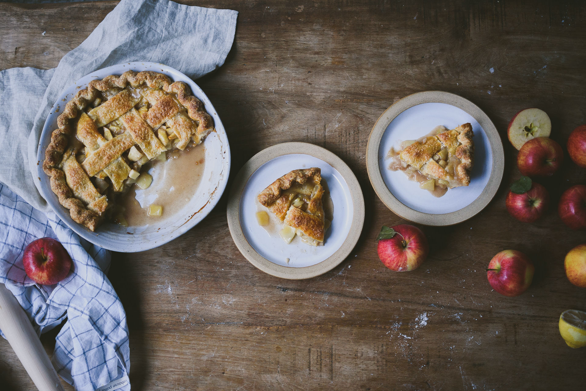 White Miso Apple Pie | bettysliu.com