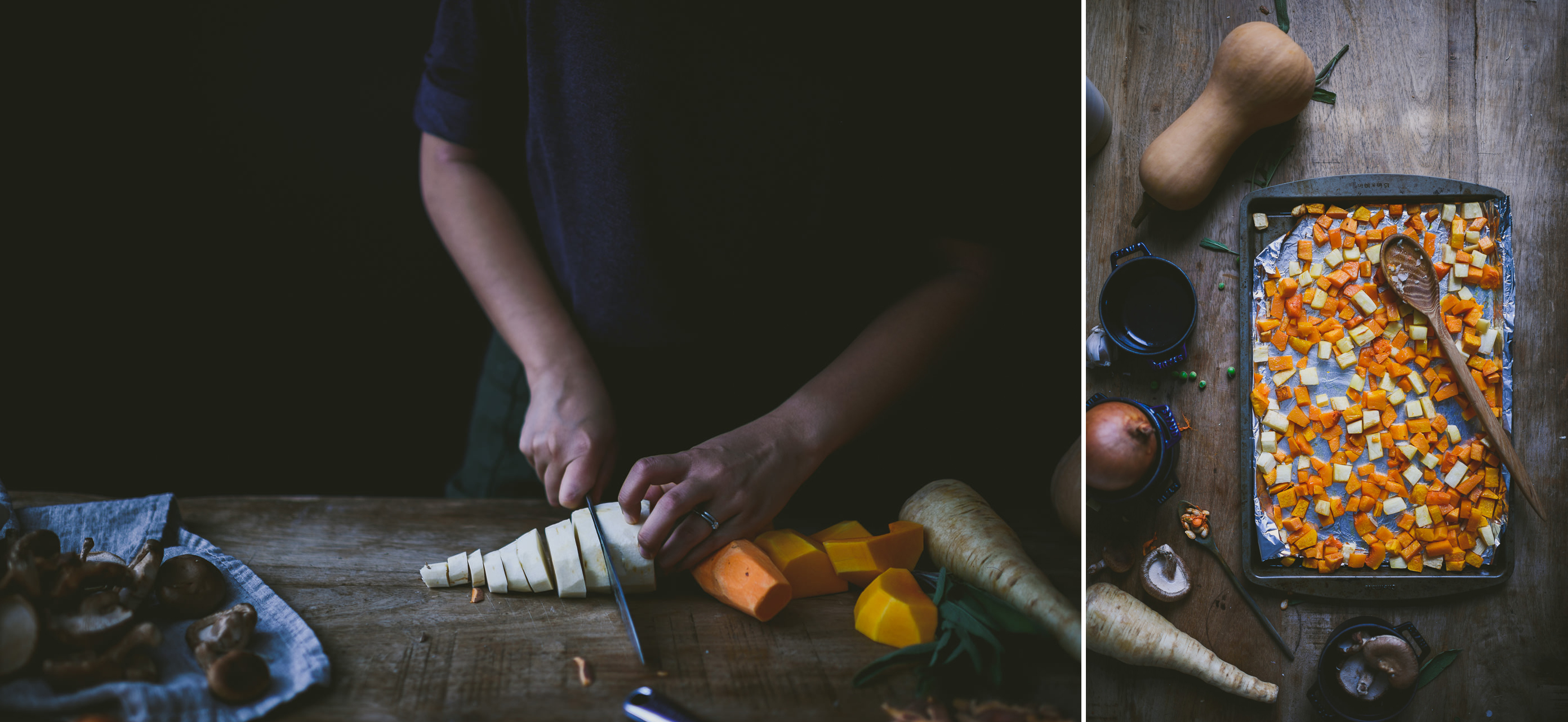 Crème fraîche Root Vegetable Pot Pies | bettysliu.com