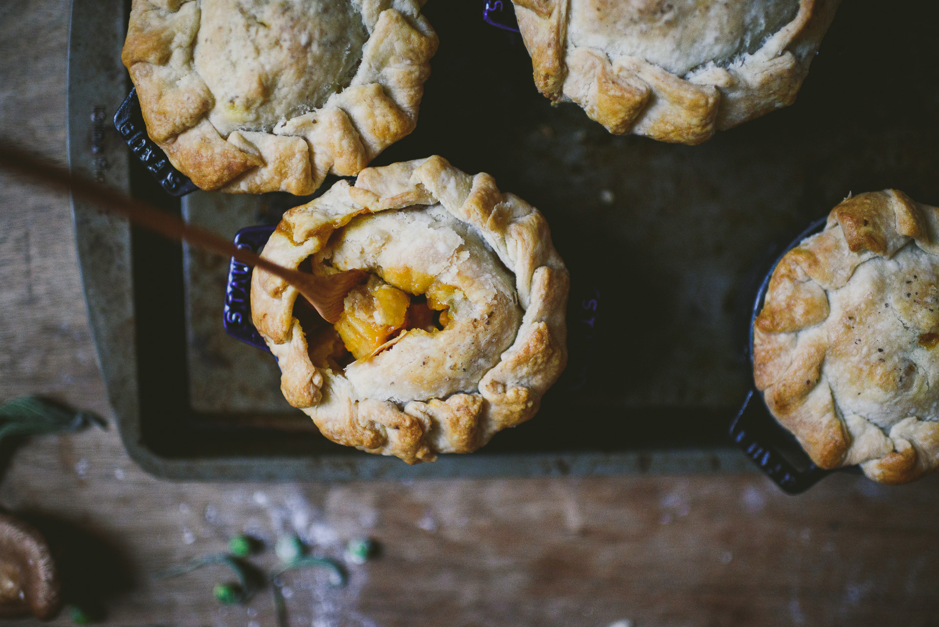 Crème fraîche Root Vegetable Pot Pies | bettysliu.com