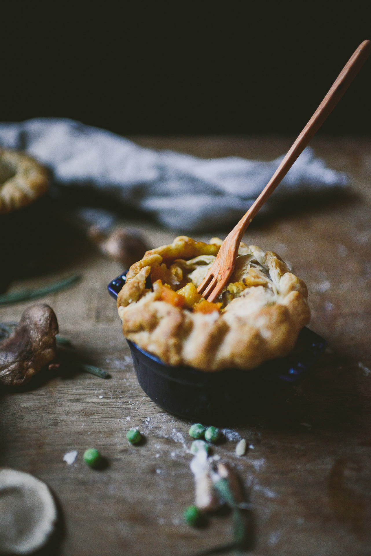 Crème fraîche Root Vegetable Pot Pies | bettysliu.com