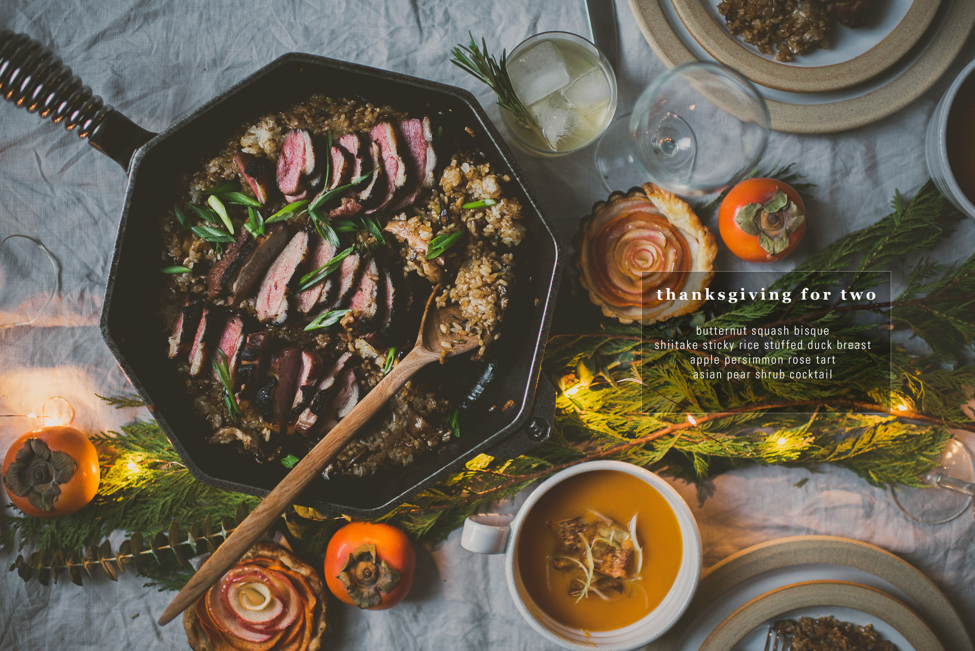 Thanksgiving For Two Shiitake Sticky Rice Stuffed Duck Breast | bettysliu.com