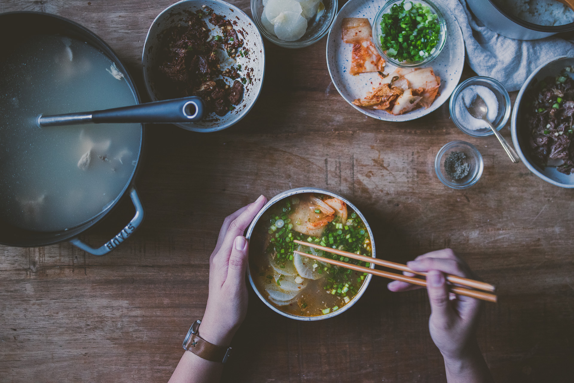 OXTAIL LEEK bone soup | bettysliu.com