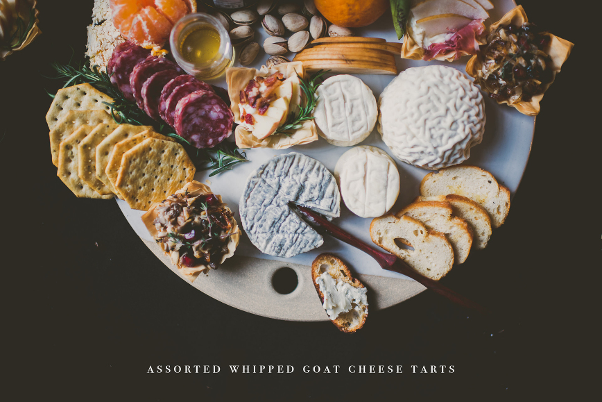 Assorted Whipped Goat cheese Cremont Tart | bettysliu.com