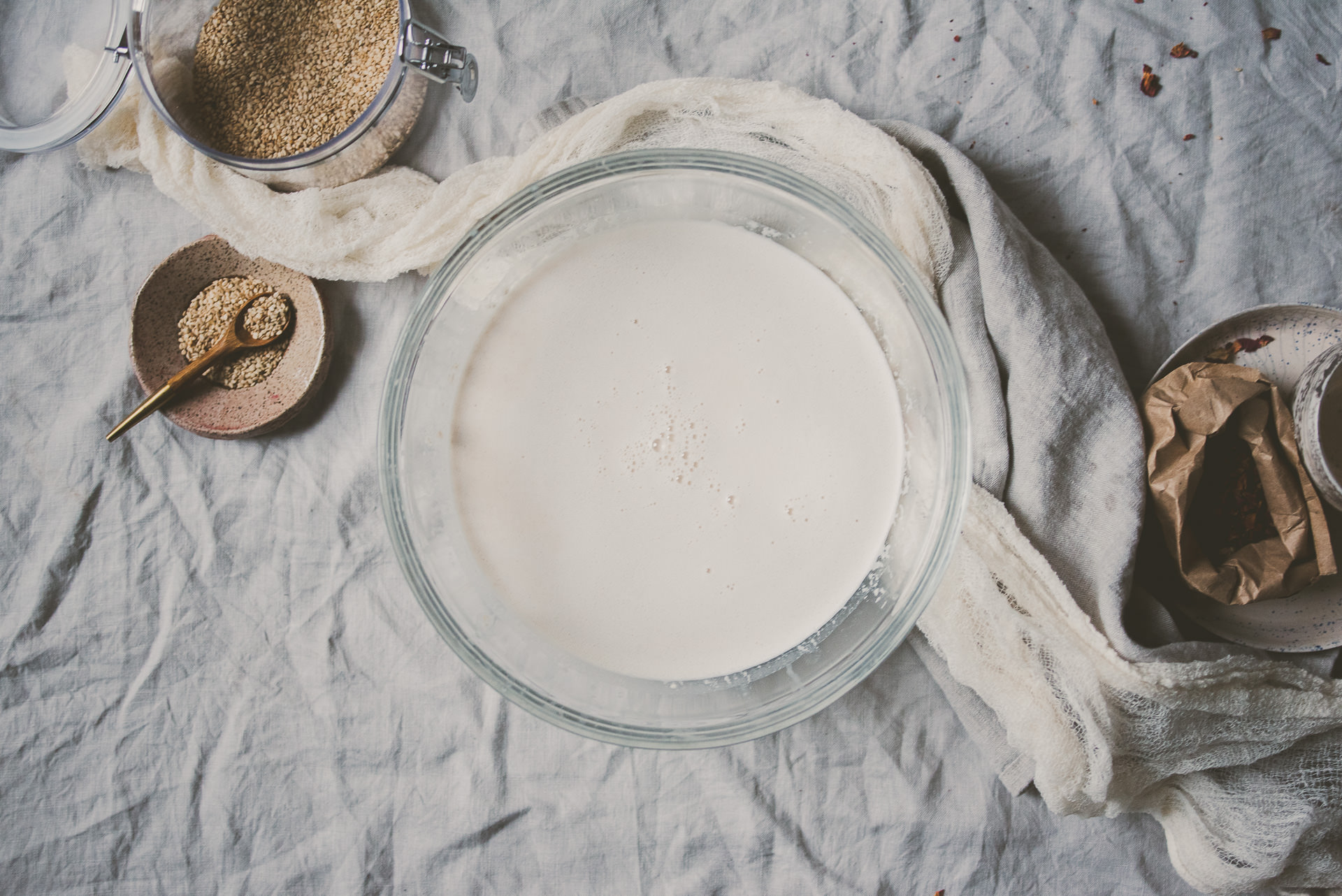 Sesame Rose Milk | bettysliu.com