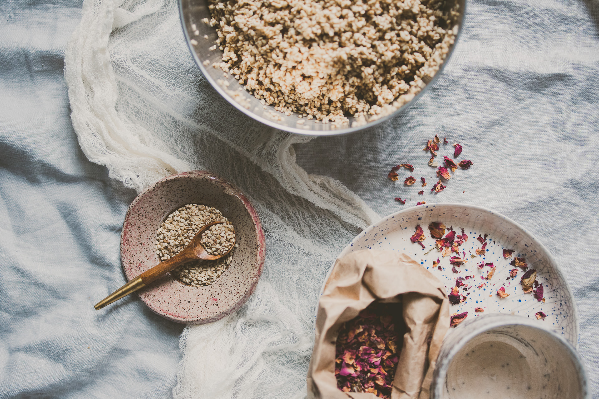 Sesame Rose Milk | bettysliu.com