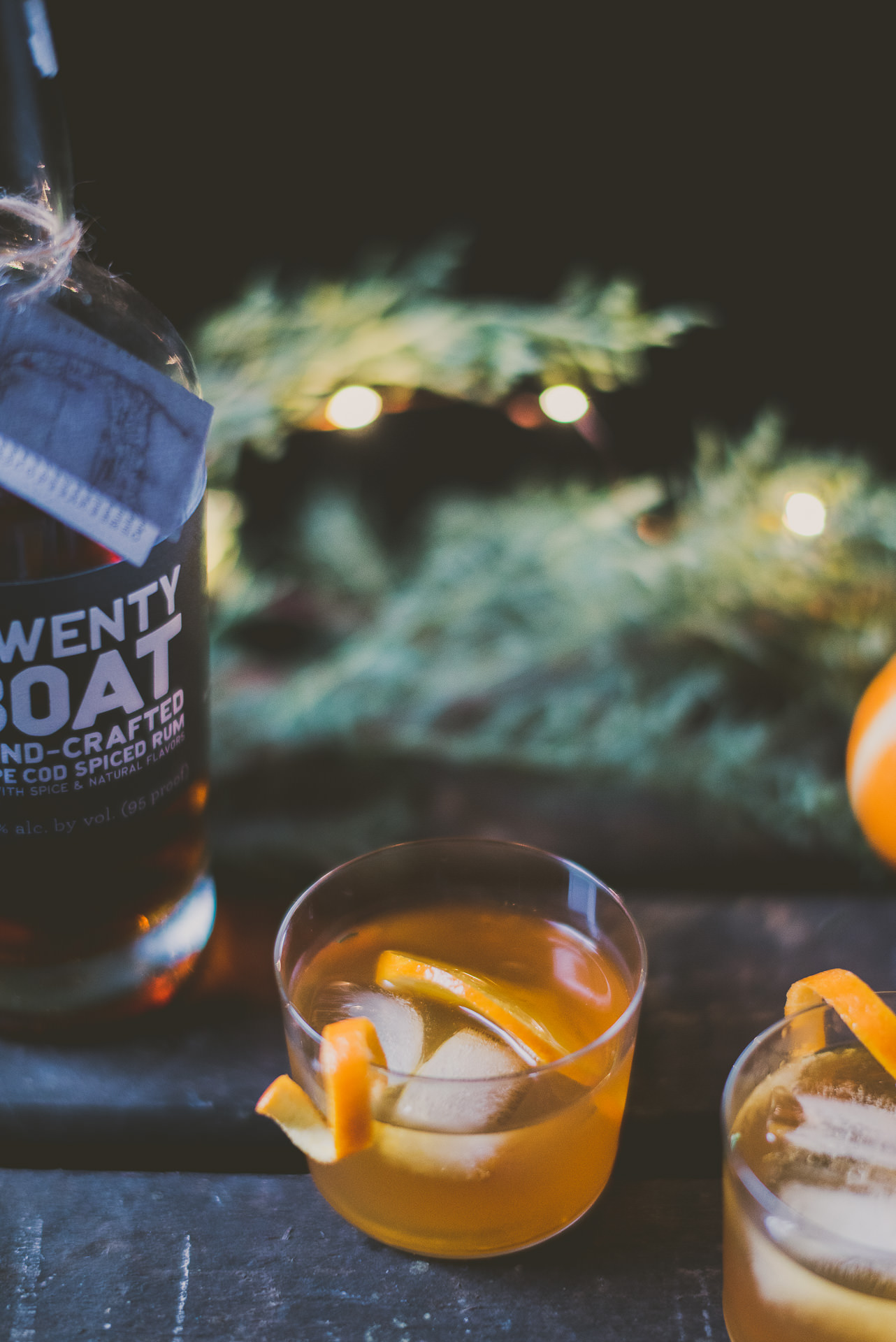 Spiced Rum Old Fashioned with a Twist| bettysliu-5