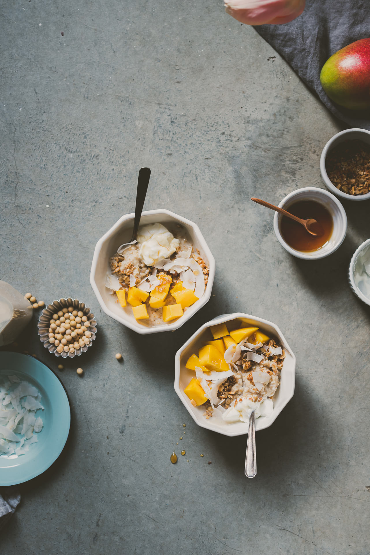 homemade soy milk porridge | bettysliu.com