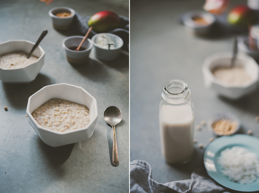 homemade soy milk porridge | bettysliu.com 