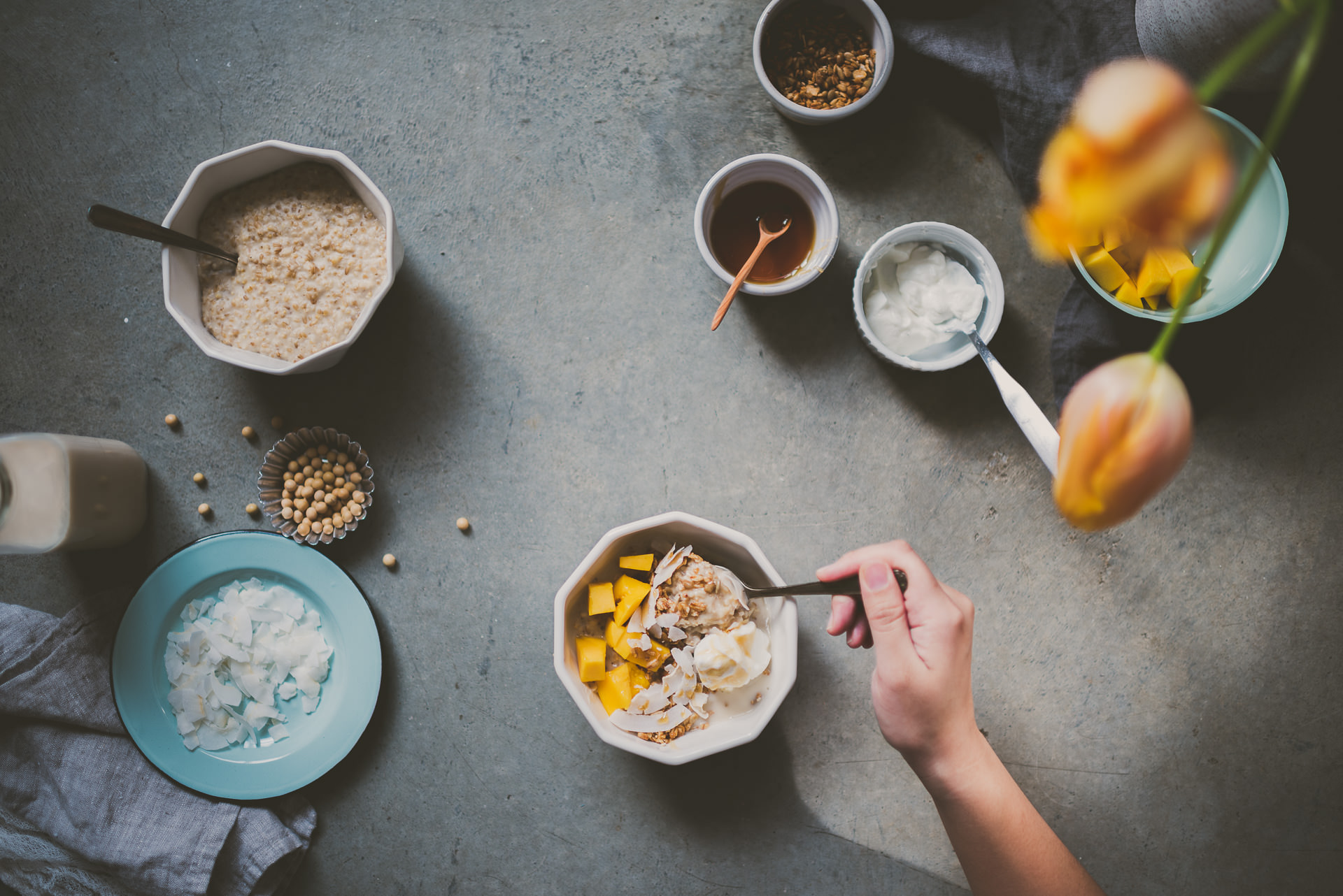 homemade soy milk porridge | bettysliu.com