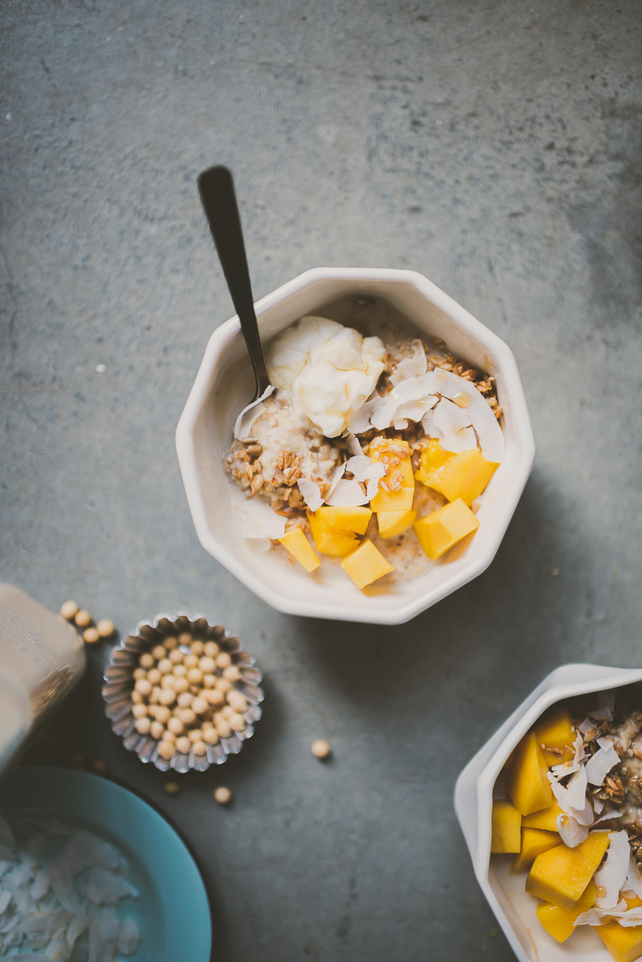 homemade soy milk porridge | bettysliu.com