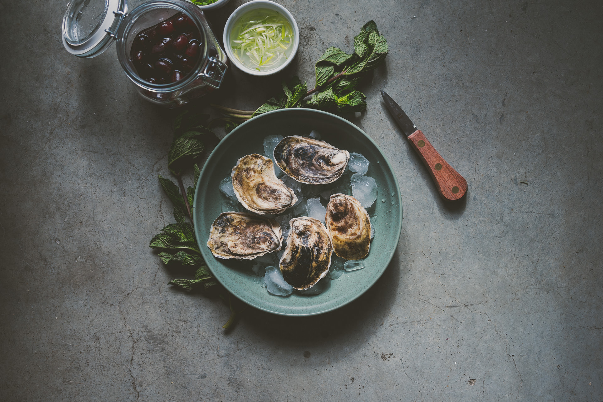 Oysters with Pickled Grape mignonette | bettysliu.com