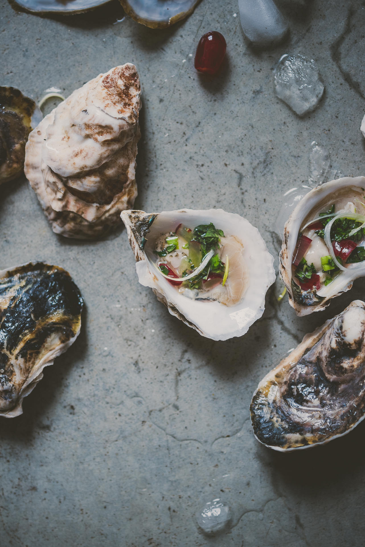 Oysters with Pickled Grape mignonette | bettysliu.com