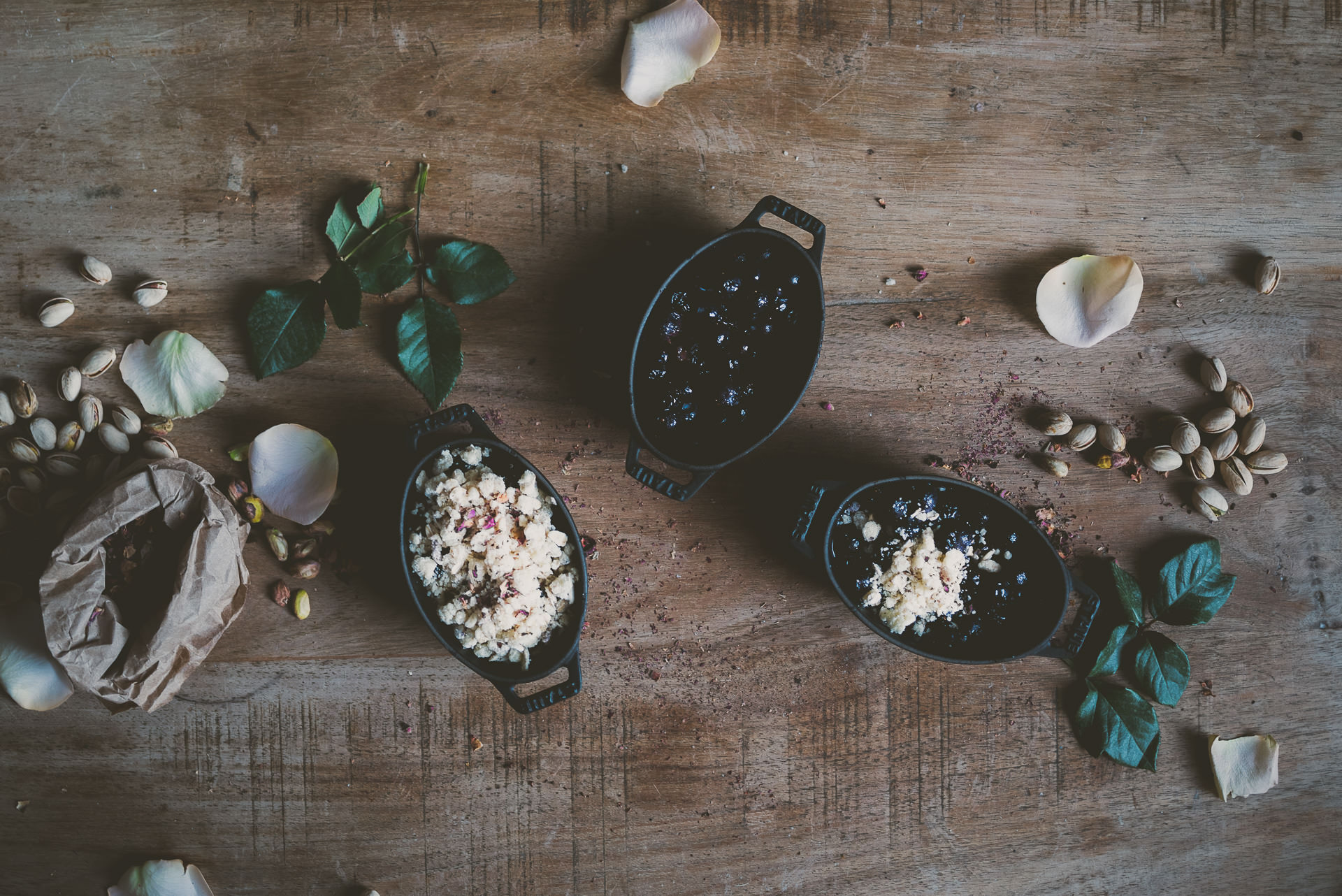 Blueberry Rose Crisp | Bettysliu.com