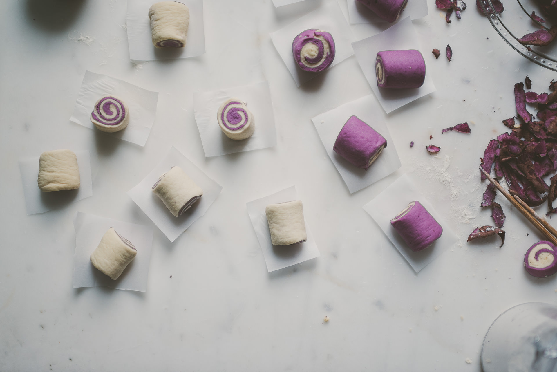 Purple Sweet Potato Mantou Buns | bettysliu.com