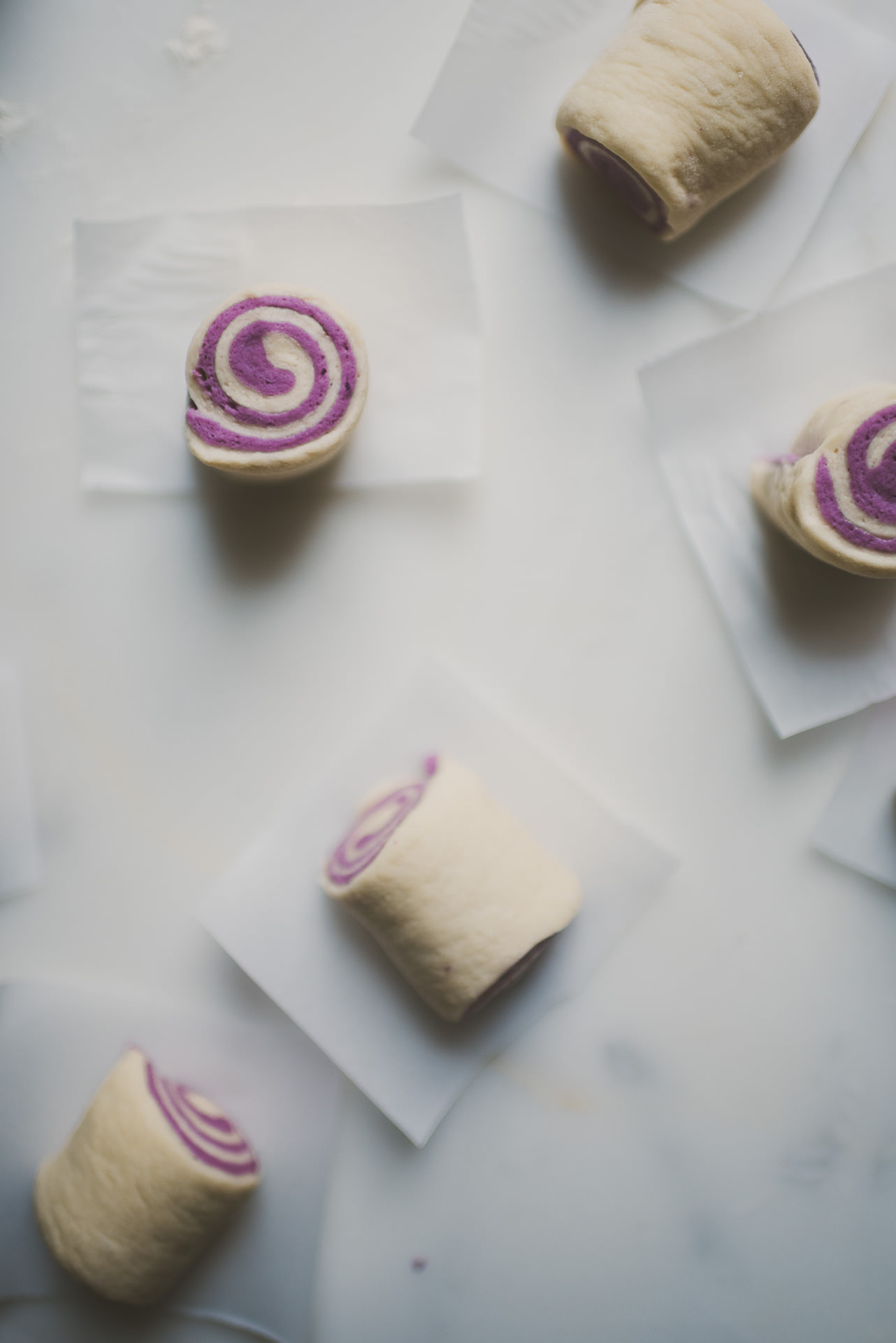 Purple Sweet Potato Mantou Buns | bettysliu.com