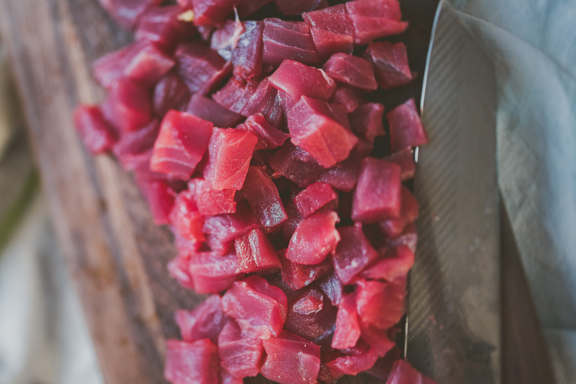 Kimchi Ahi Yellowfin Tuna Poke Bowl | bettysliu.com