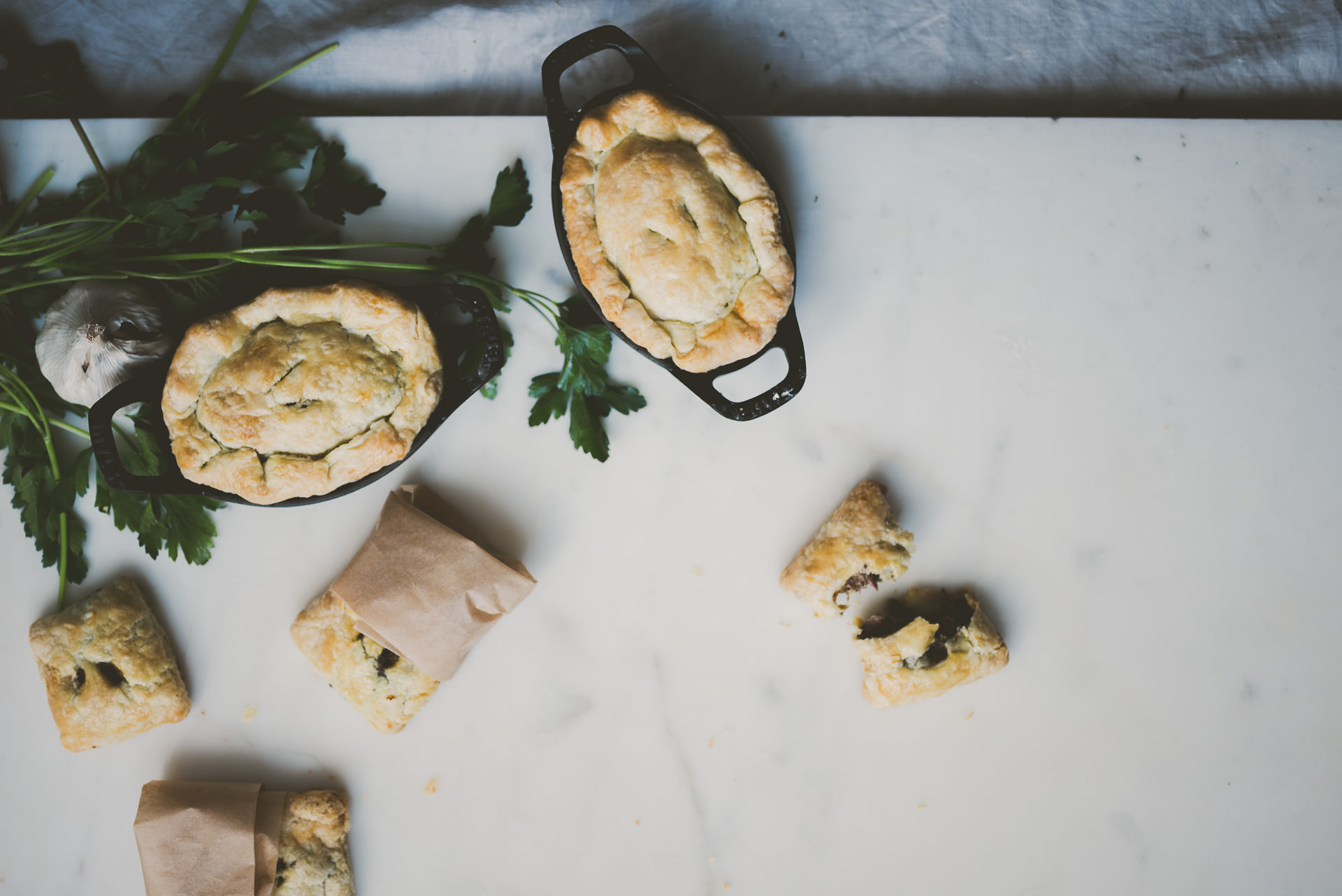 Lamb Hand Pie Mint Parsley Pesto | bettysliu.com