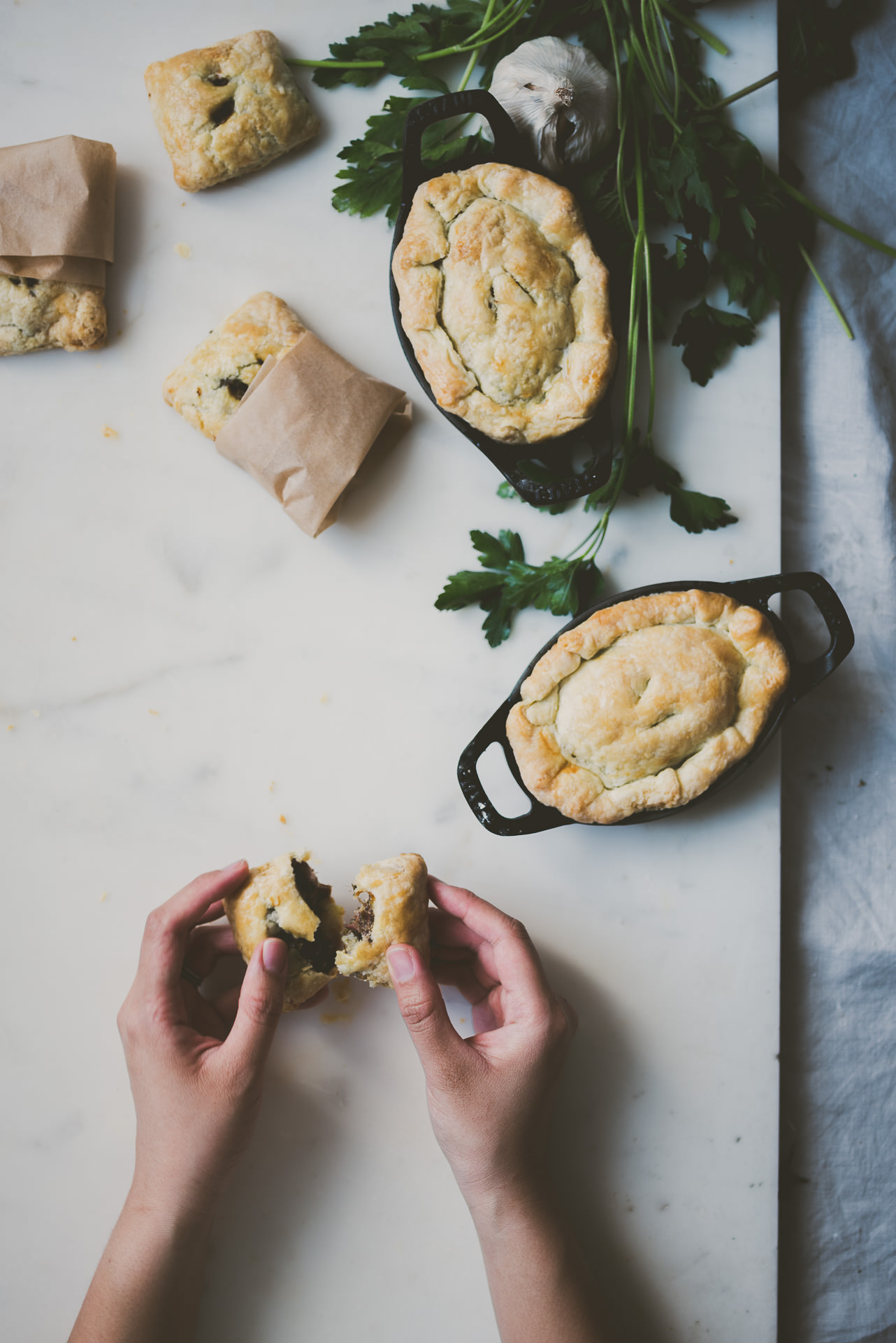 Lamb Hand Pie Mint Parsley Pesto | bettysliu.com