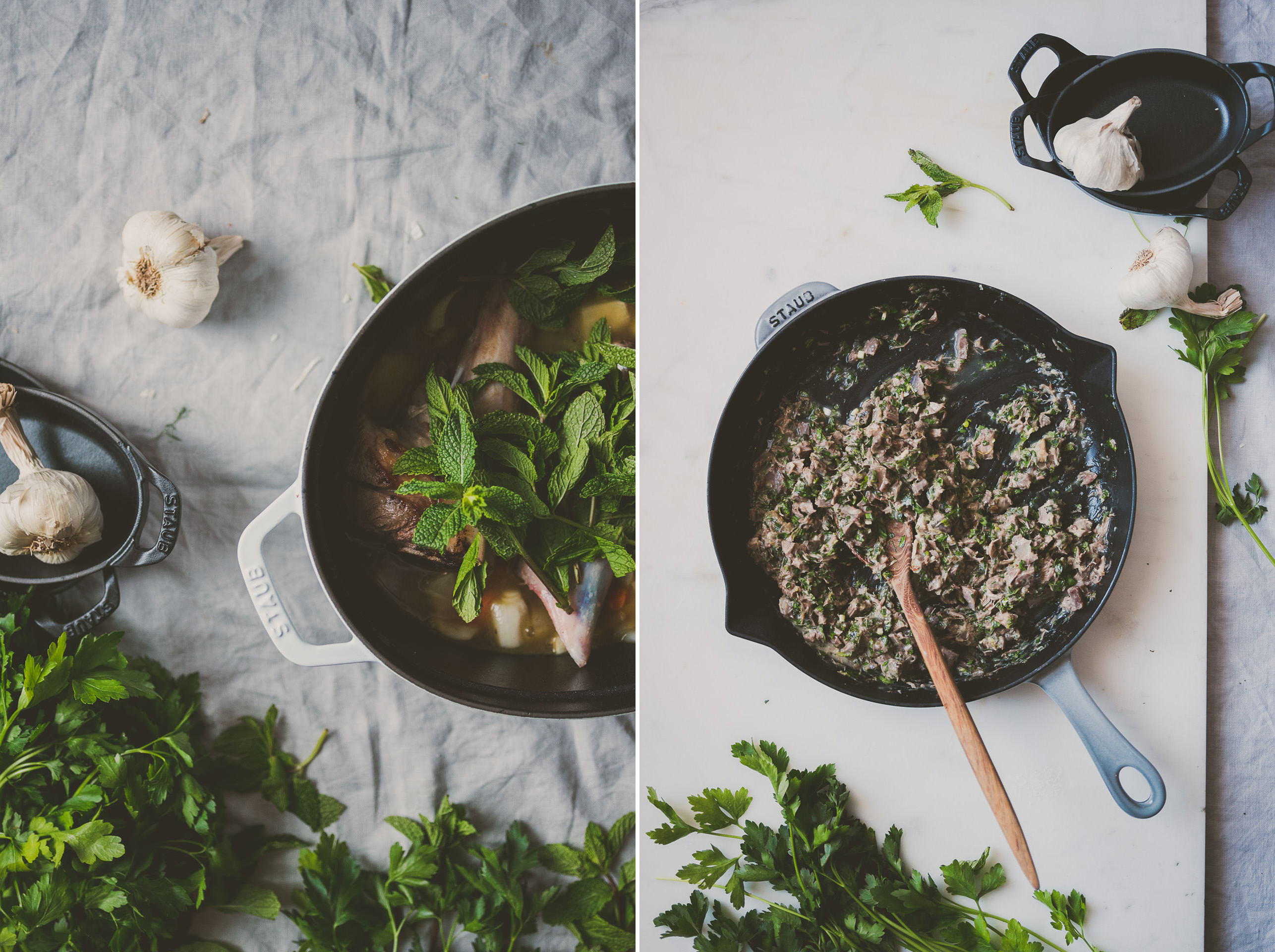 Lamb Hand Pie Mint Parsley Pesto | bettysliu.com