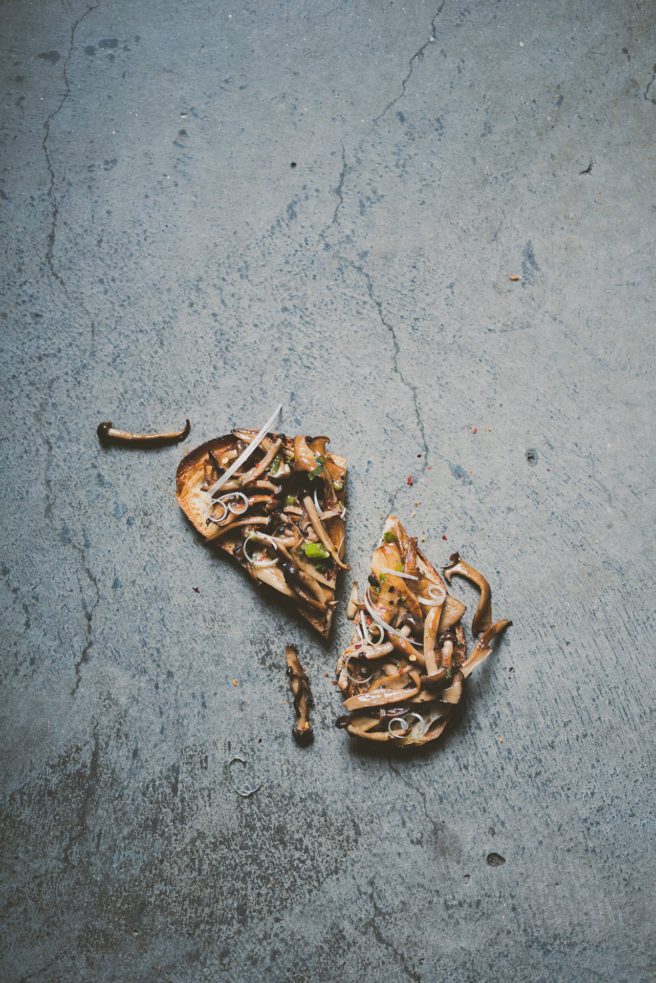 Mushroom Toast, Avocado Corn soup, Basil Shoestring Fries | bettysliu.com