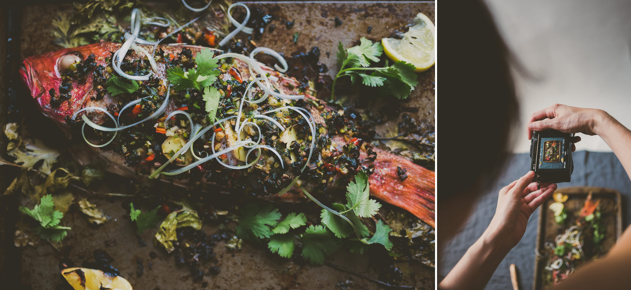 Roasted Whole Fish Ramps Lemongrass | bettysliu.com
