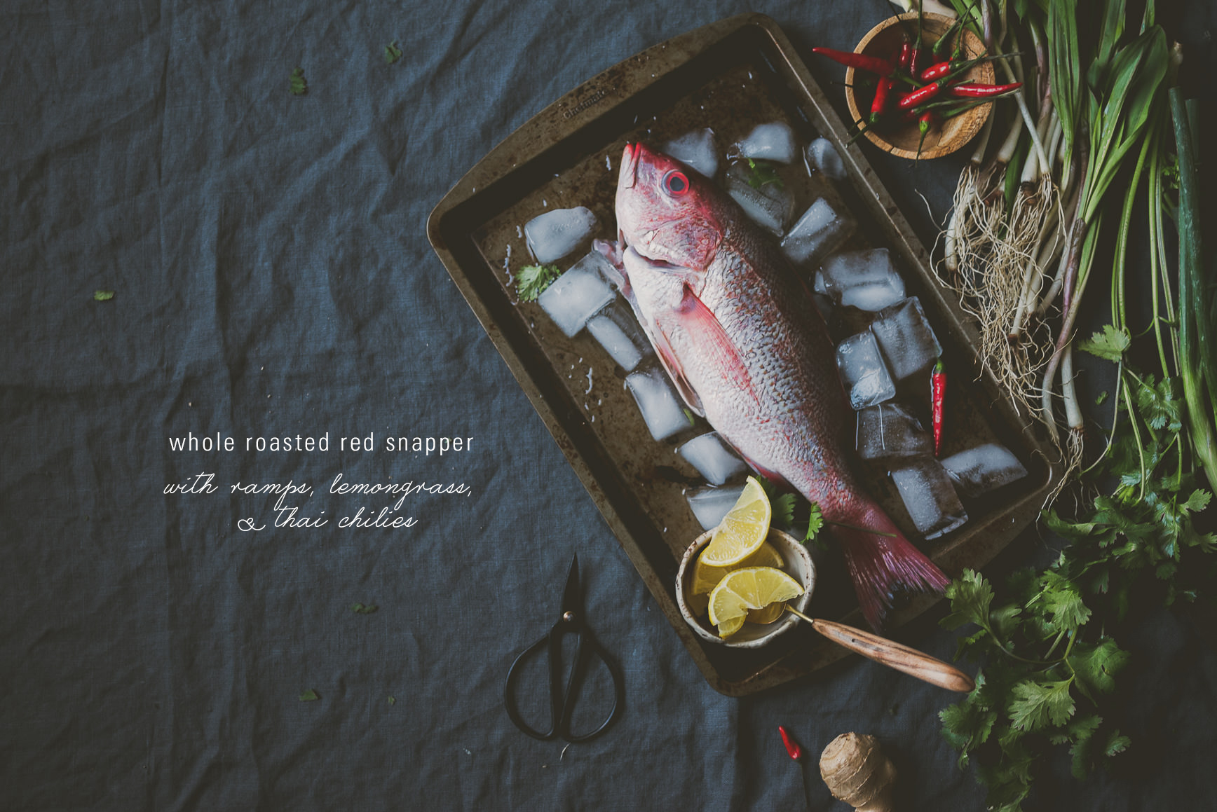 Roasted Whole Fish Ramps Lemongrass | bettysliu.com
