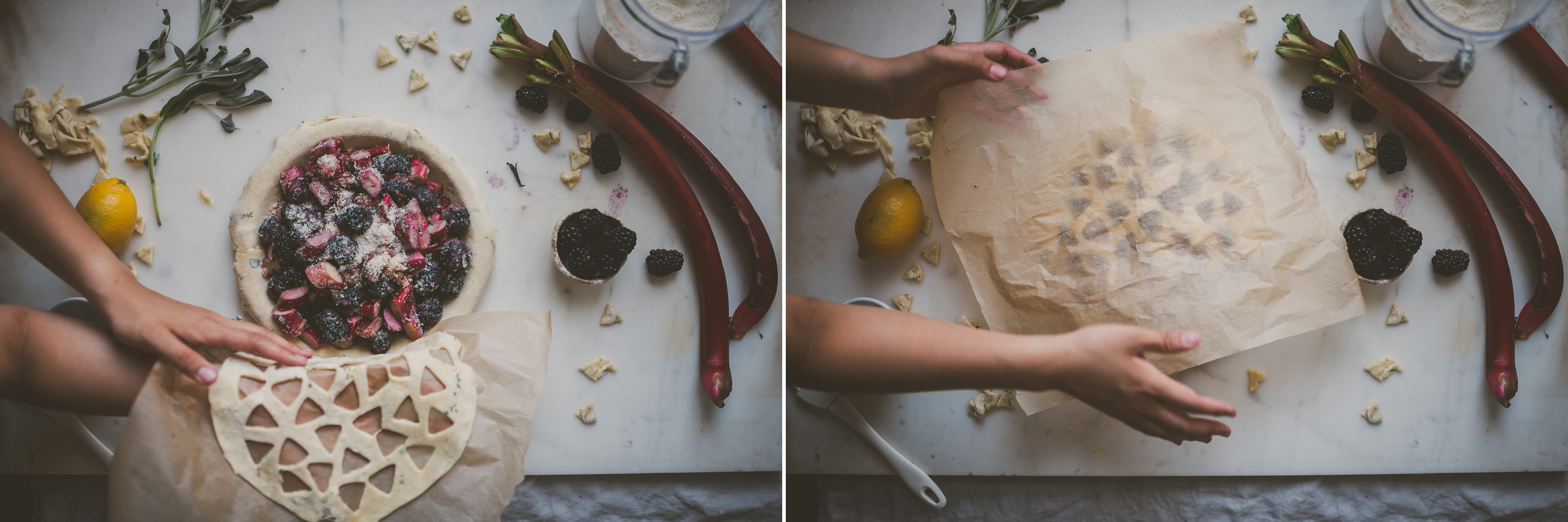 Rhubarb Blackberry Sage Pie | BETTYSLIU.COM