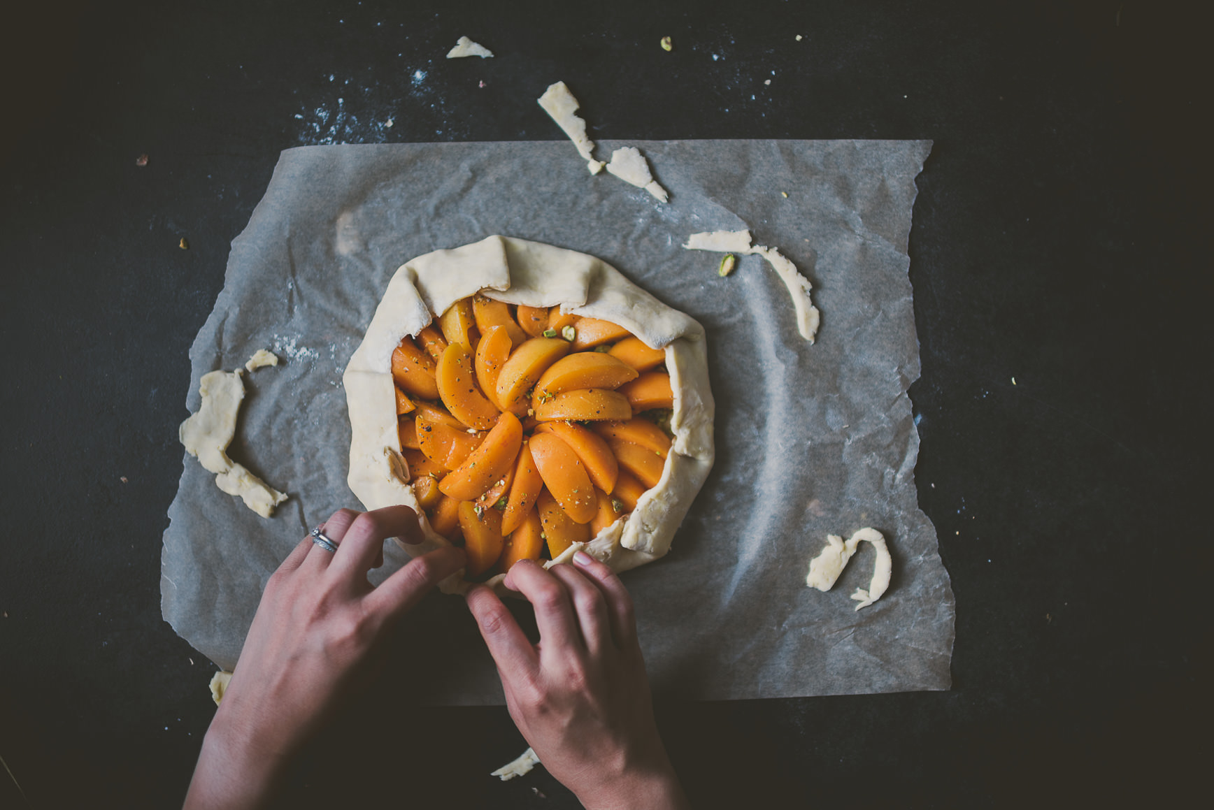 Pistachio Apricot Galette| bettysliu-13