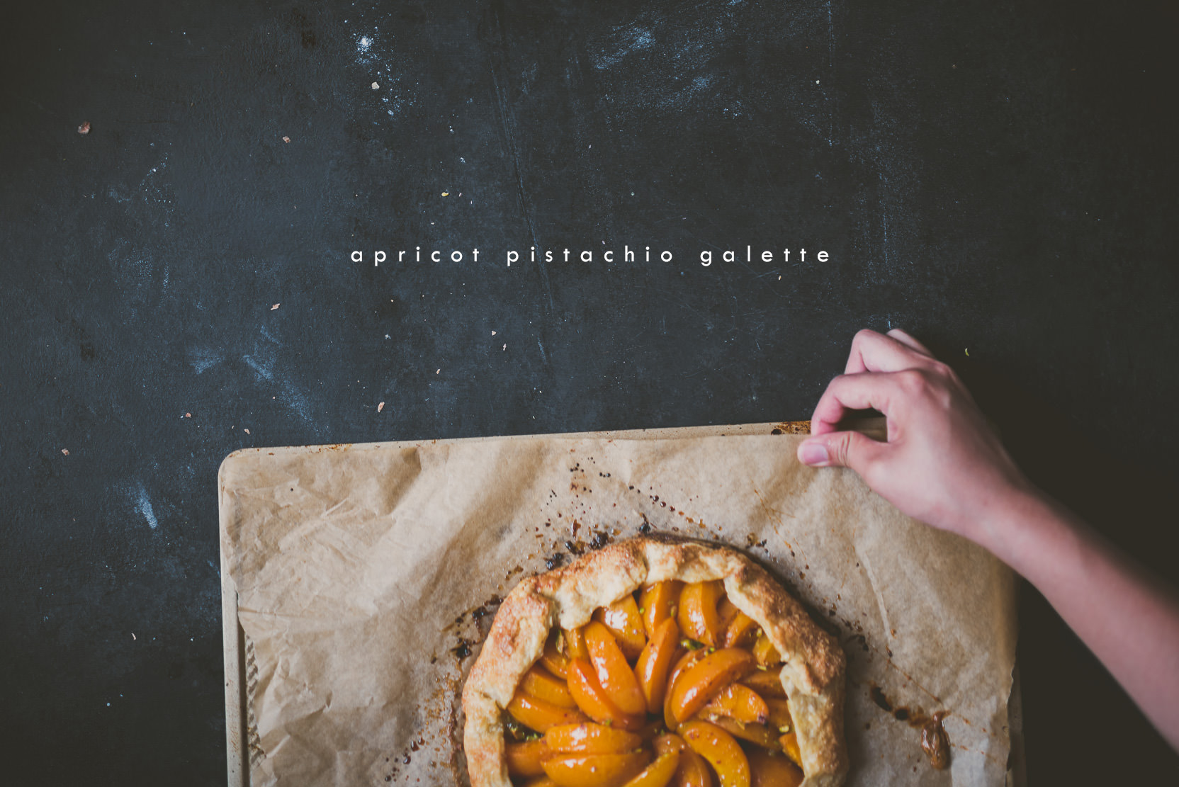 Apricot Pistachio Galette | bettysliu.com