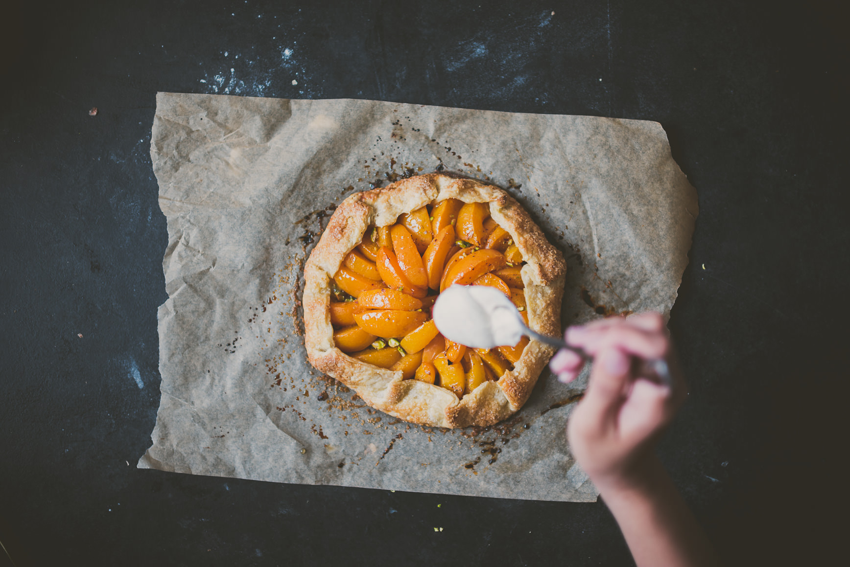 Pistachio Apricot Galette| bettysliu-15