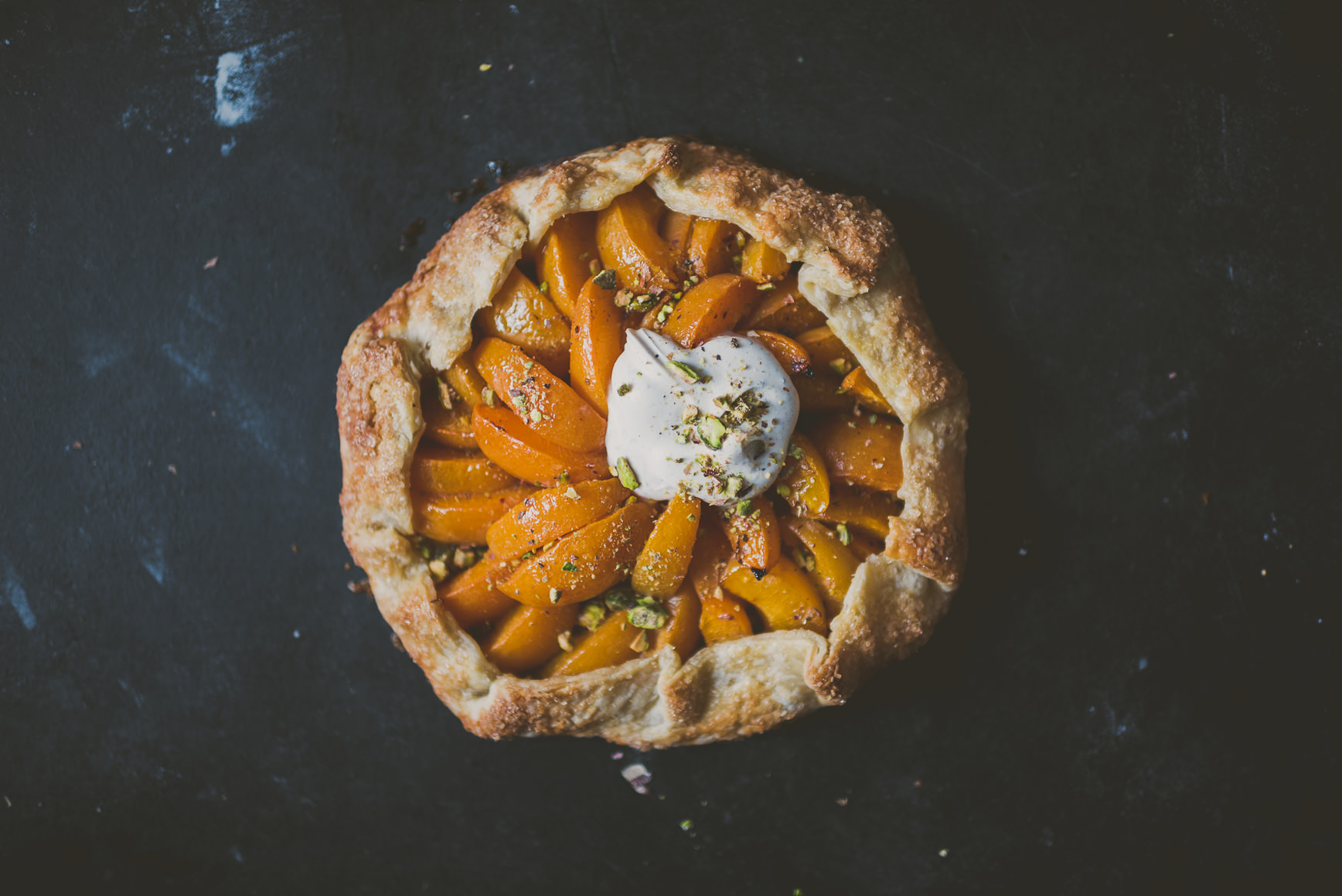 Apricot Pistachio Galette | bettysliu.com