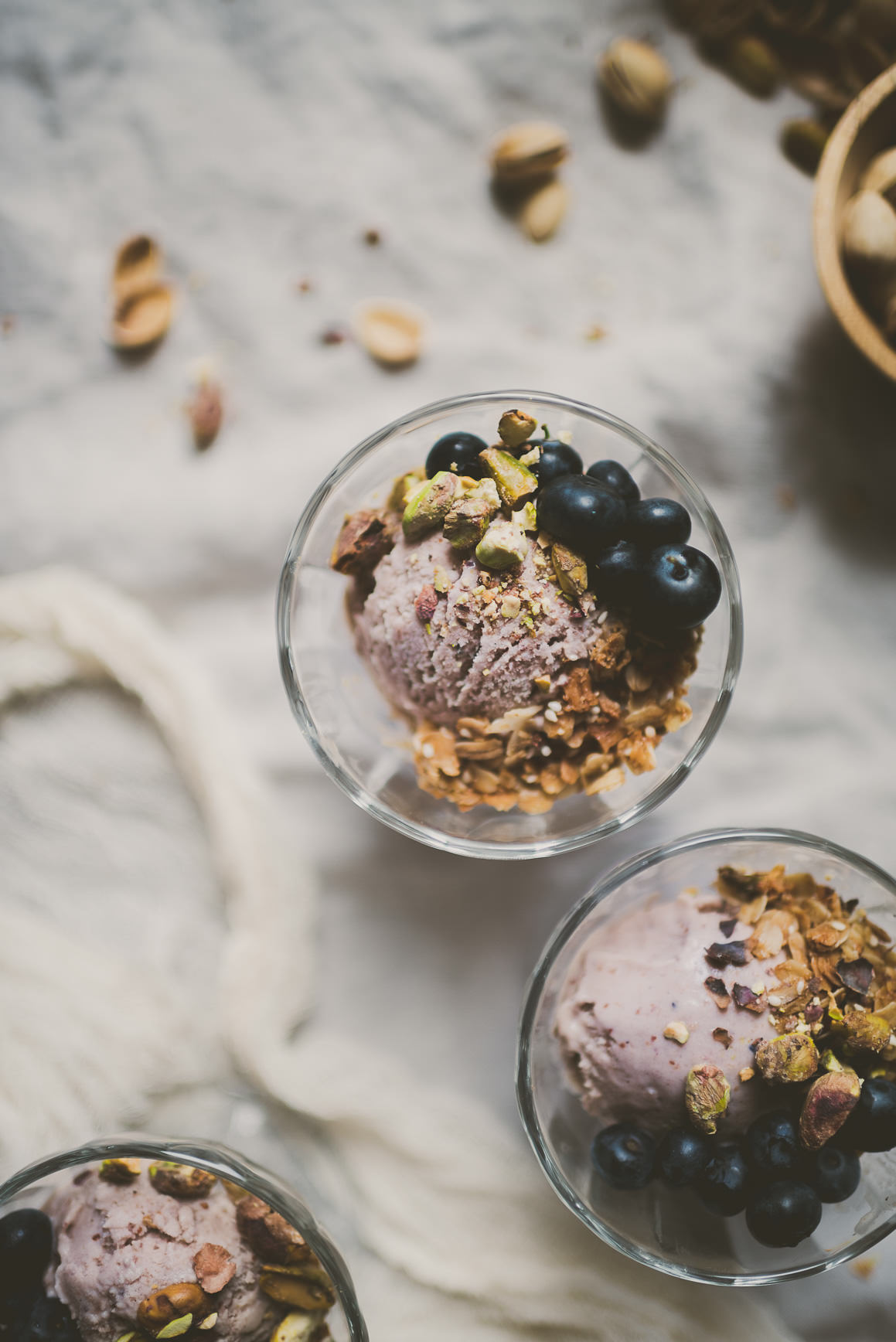 Blueberry Creme Fraiche Ice Cream | bettysliu.com