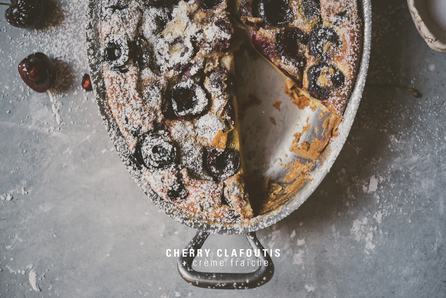 Cherry Clafoutis Crème Fraîche | bettysliu.com