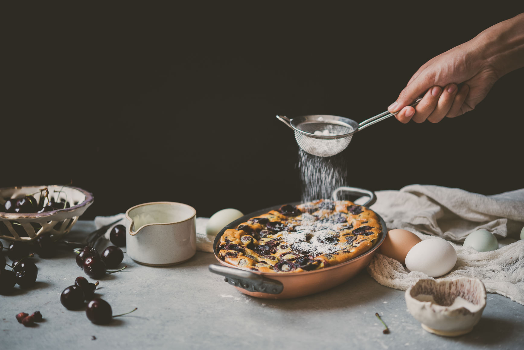 Cherry Clafoutis Crème Fraîche | bettysliu.com