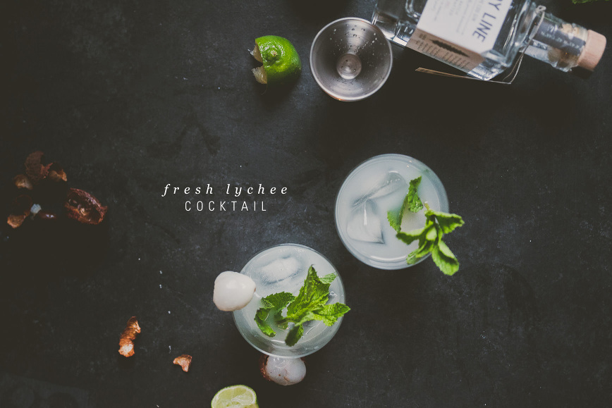 Fresh Lychee Cocktail Gin | Bettysliu.com