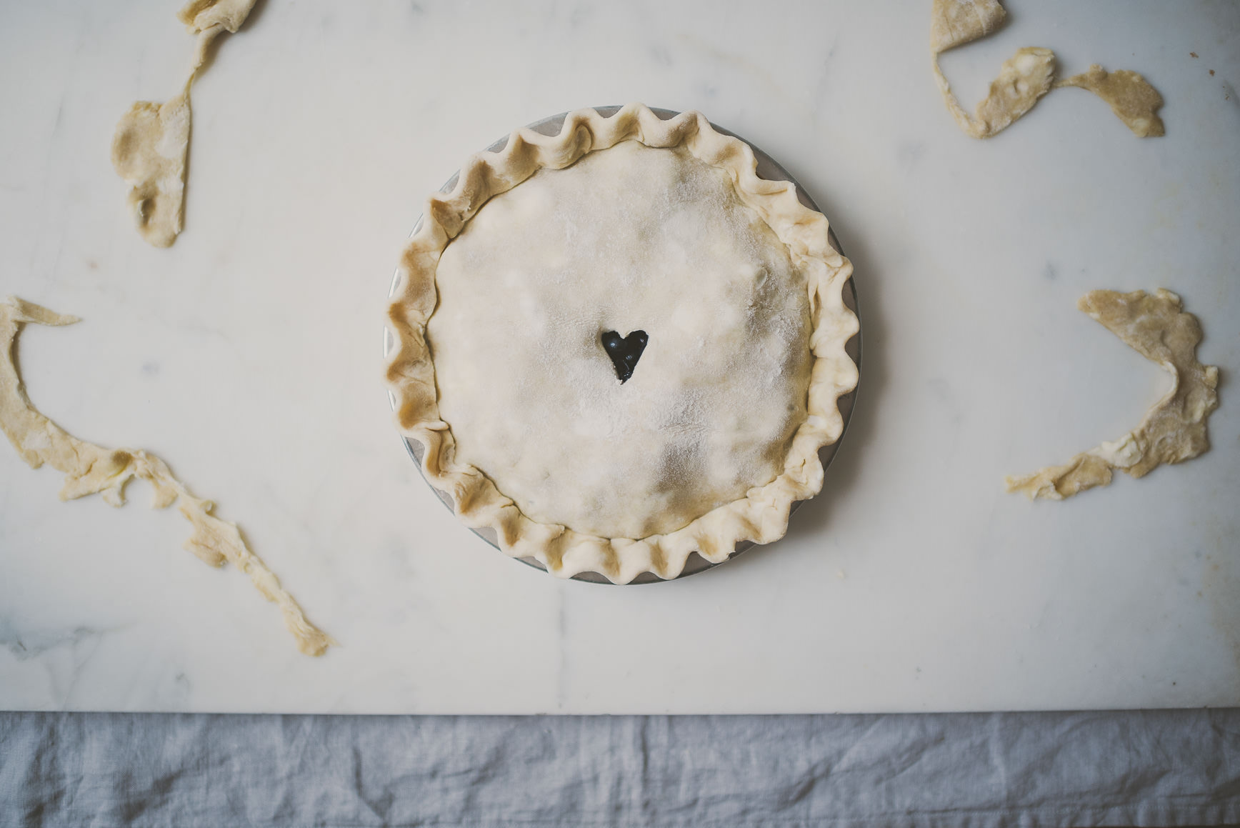 Maple Oat Crusted Blueberry Pie | bettysliu.com